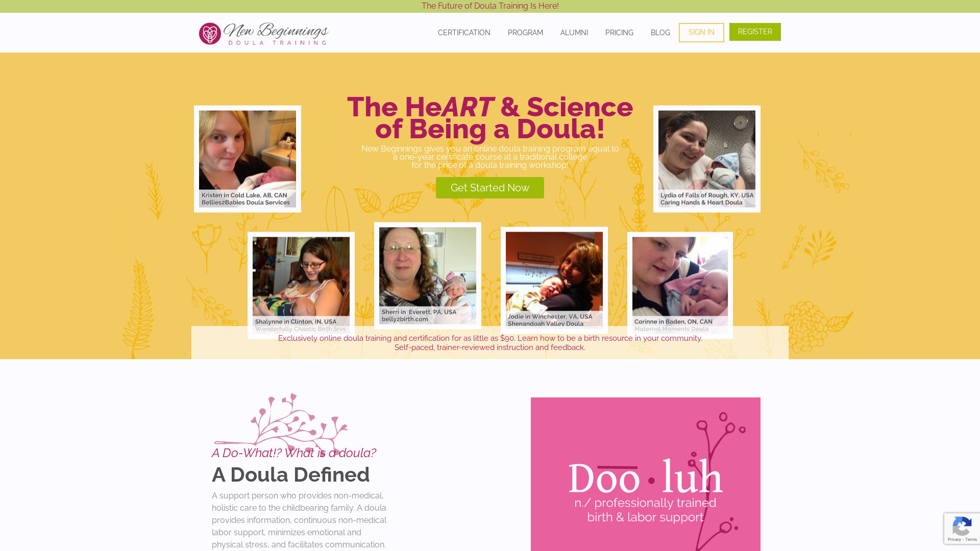 New Beginnings Doula Training